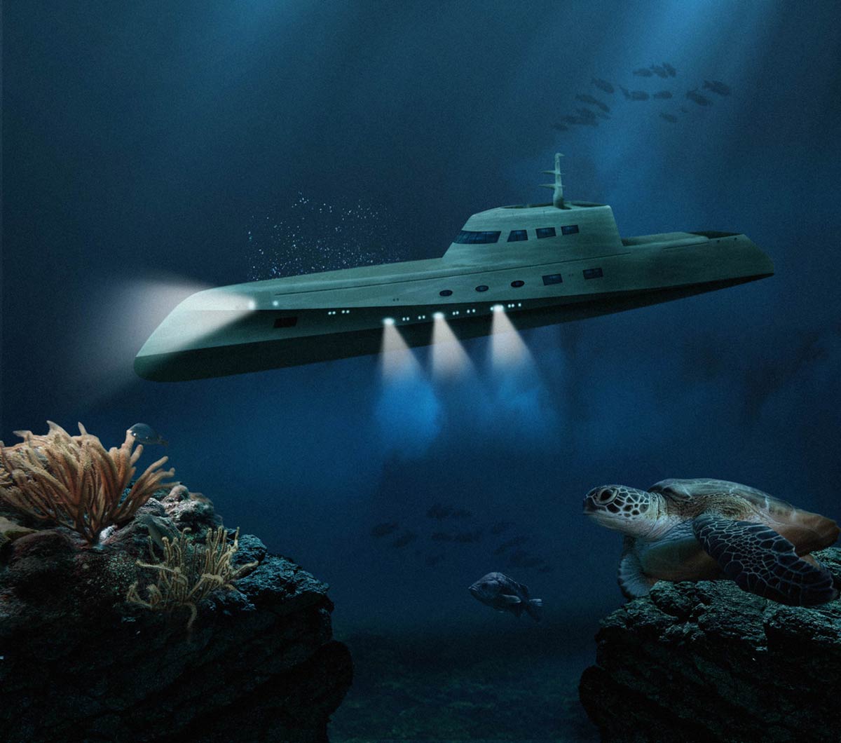 Luxury Submarine Hotel takes you on a Romantic Dive 4
