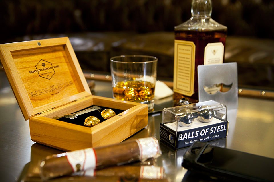 Balls Of Steel: 18K Gold Whiskey Balls 2