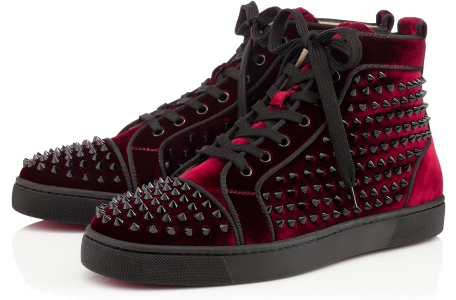Louis Orlato Spikes Velvet by Christian Louboutin