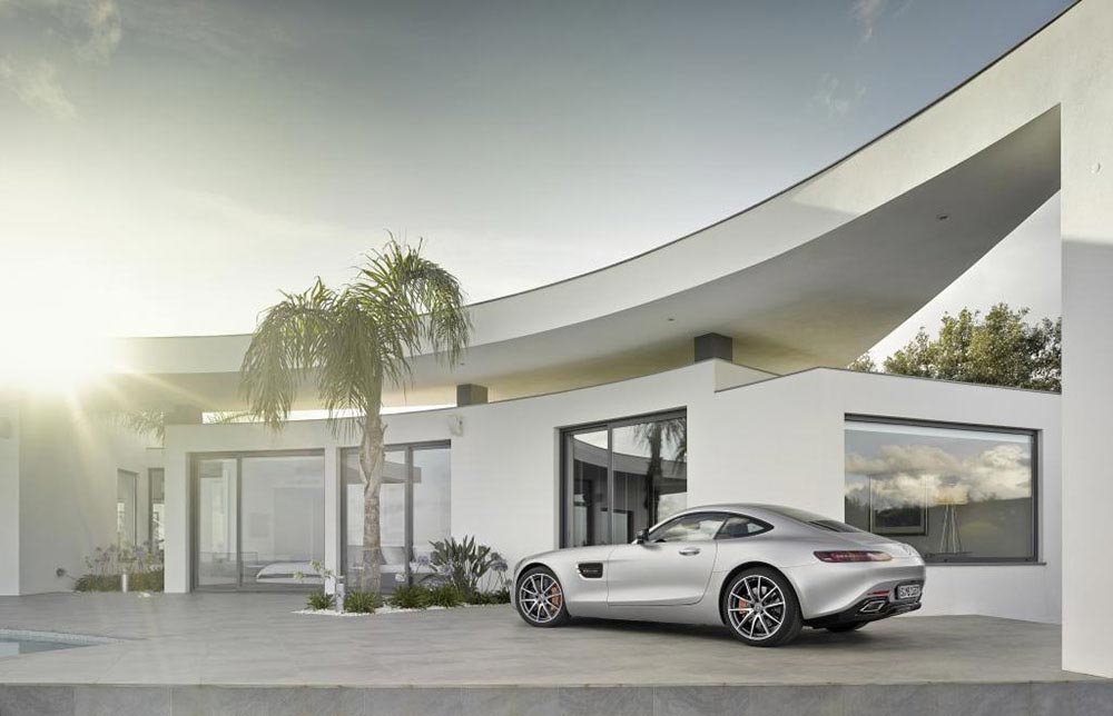 The Mercedes-AMG GT Designo Iridium Silver Magno 4