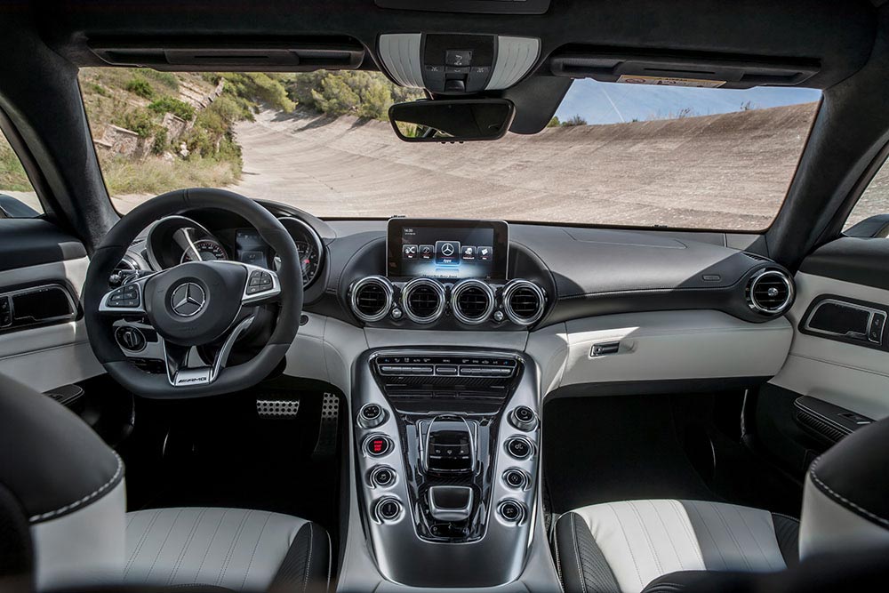 The Mercedes-AMG GT Designo Iridium Silver Magno 12