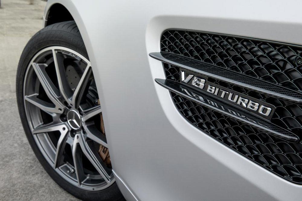 The Mercedes-AMG GT Designo Iridium Silver Magno 14
