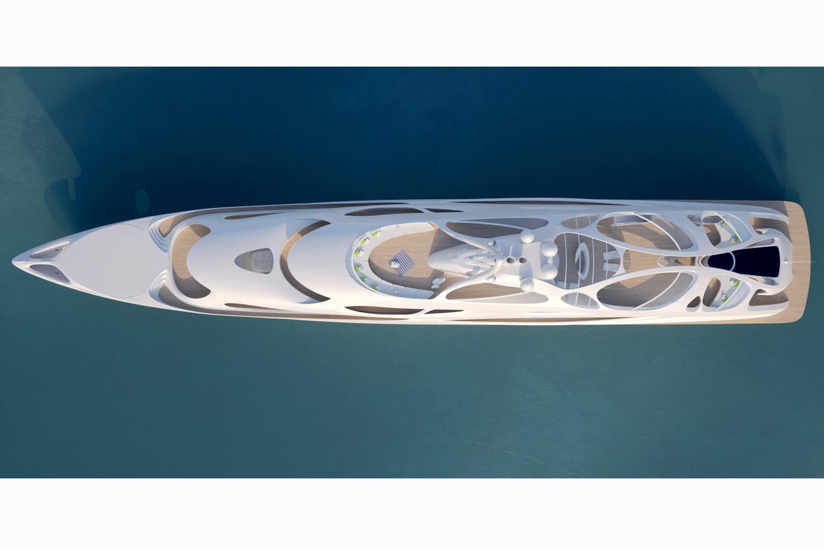 90m Luxusyacht: Project Jazz von Zaha Hadid 2