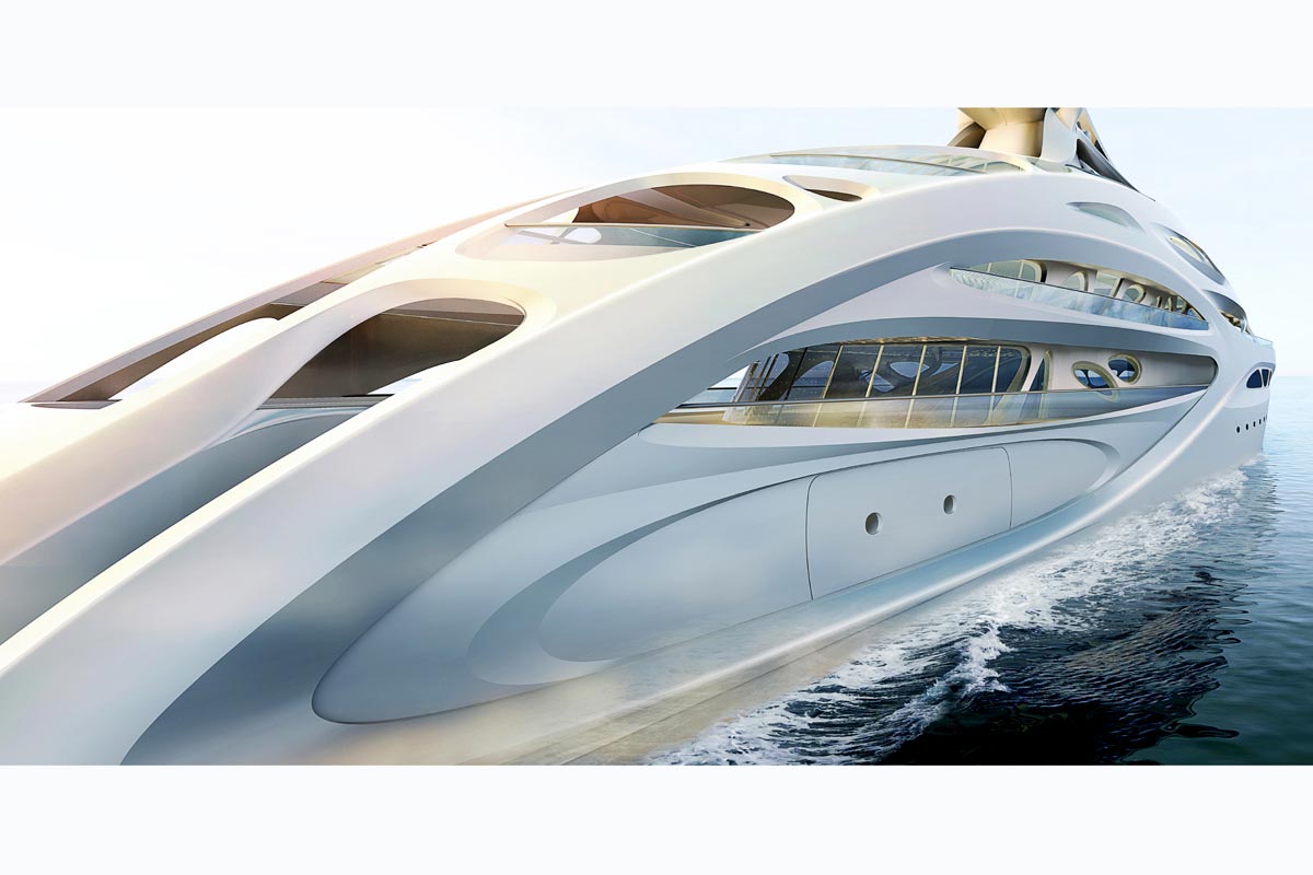 90m Luxusyacht: Project Jazz von Zaha Hadid 1