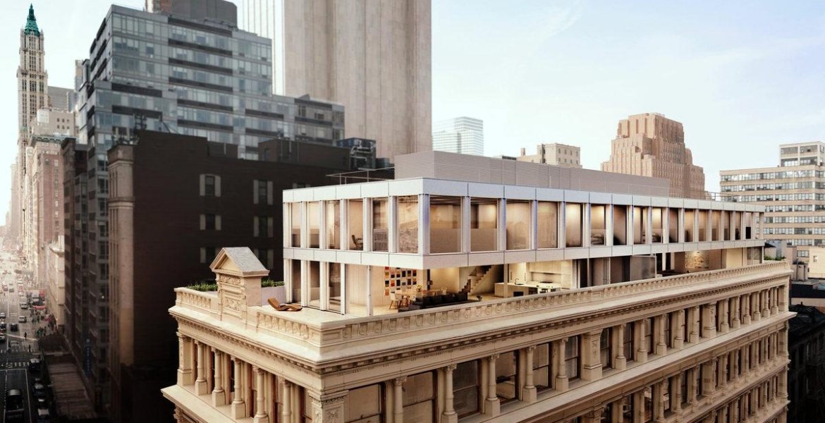 Das Shigeru Ban’s Penthouses auf einem 132 Jahre altem Tribeca Komplex