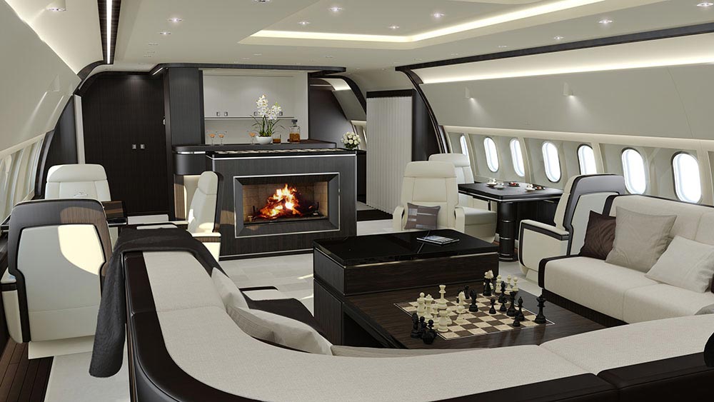 The Most Luxurious Private Jet Interior Designs 10
