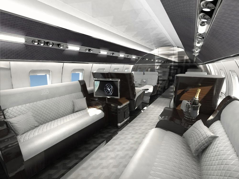 The Most Luxurious Private Jet Interior Designs 12