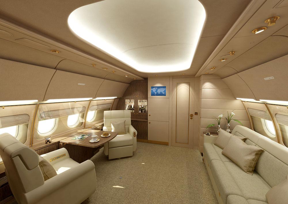 The Most Luxurious Private Jet Interior Designs 13