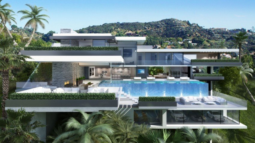 Zwei moderne Anwesen am Sunset Plaza Drive in Los Angeles 6