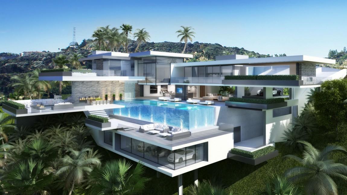 Zwei moderne Anwesen am Sunset Plaza Drive in Los Angeles 1