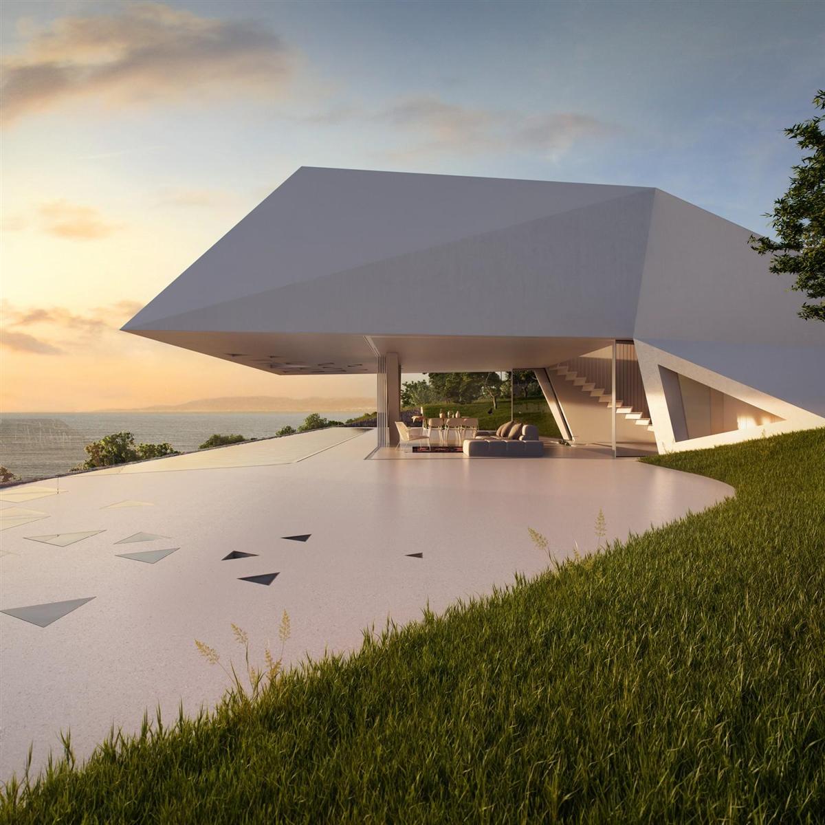Futuristic: Villa F by Hornung & Jacobi Architecture 3