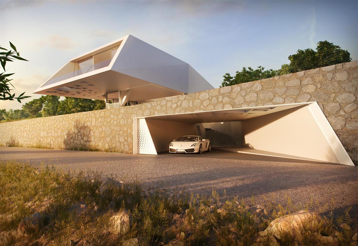 Futuristic: Villa F by Hornung & Jacobi Architecture 5