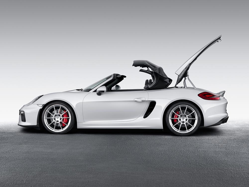 Weltpremiere des neuen Porsche Boxster Spyder 4