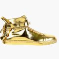 New 100mm High Top Gold Sneaker by Buscemi
