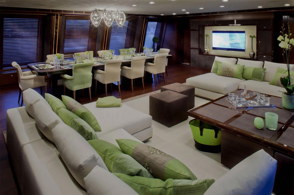 This MegaYacht by CRN Is The World’s First Floating Garage 14