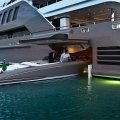 This MegaYacht by CRN Is The World's First Floating Garage