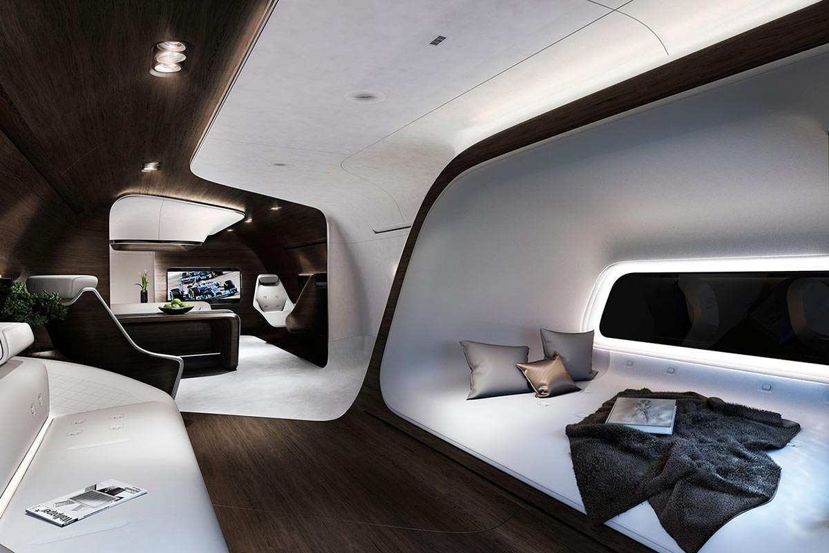 Mercedes-Benz style & Lufthansa Technik develop cutting-edge aircraft cabin 2