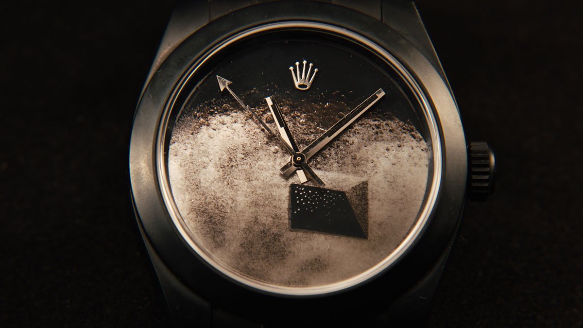 “The Black Moon” Rolex by Daniel Arsham 5