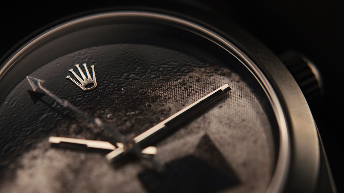 “The Black Moon” Rolex by Daniel Arsham 1