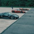 LaFerrari vs P1 vs 918 Spyder 0-186 mph Drag Race