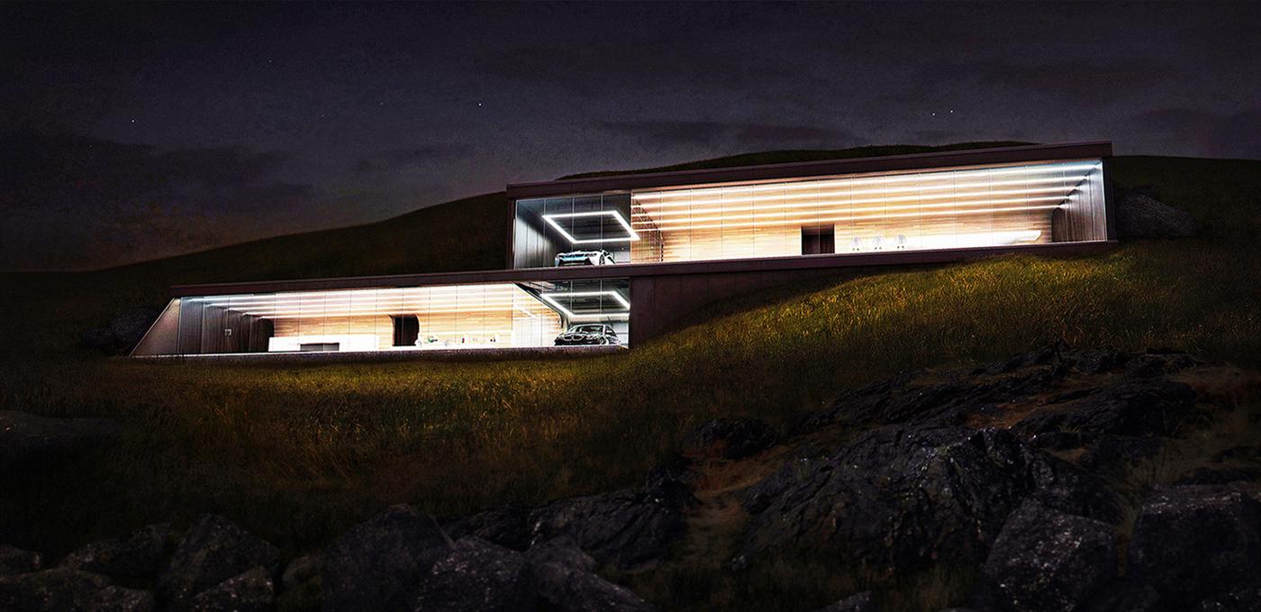 The “House in the Hill” with a Seaside View for your Car 5
