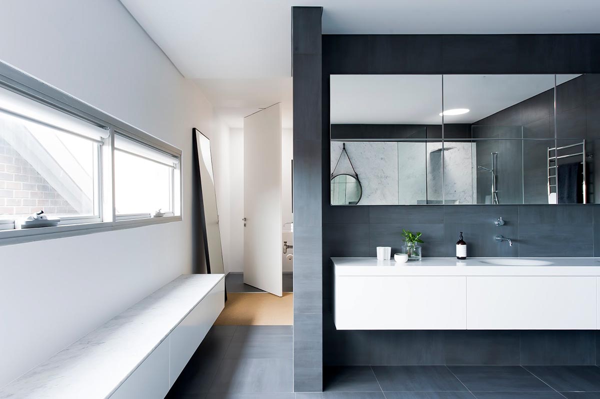 Award-winning monochromatic Bathroom by Minosa Design 7
