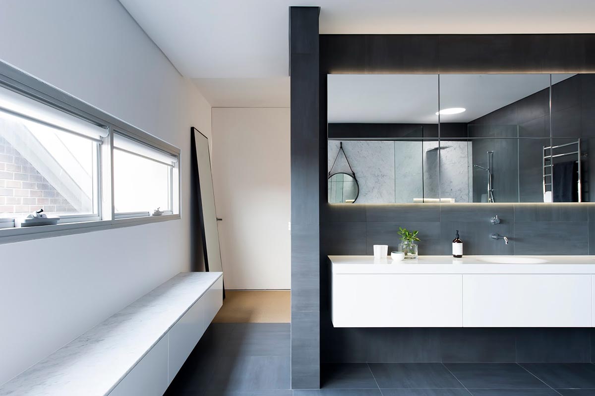 Award-winning monochromatic Bathroom by Minosa Design 8