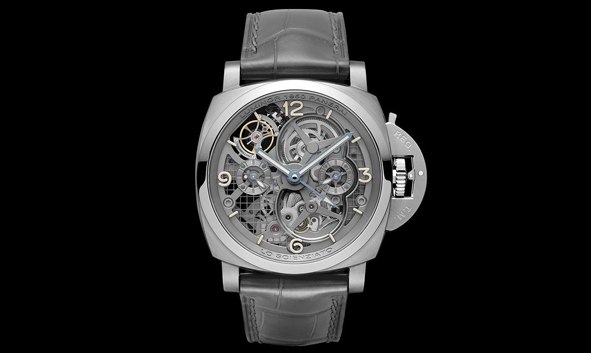 Lo Scienziato – The Luminor 1950 Tourbillon GMT Titanio 1