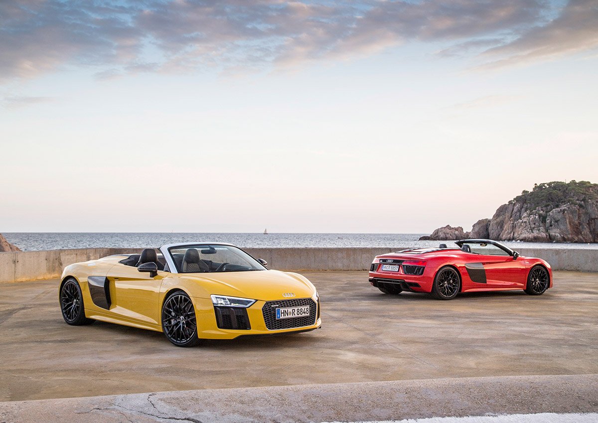 Zerzaustes Haar im neuen Audi R8 Spyder 2