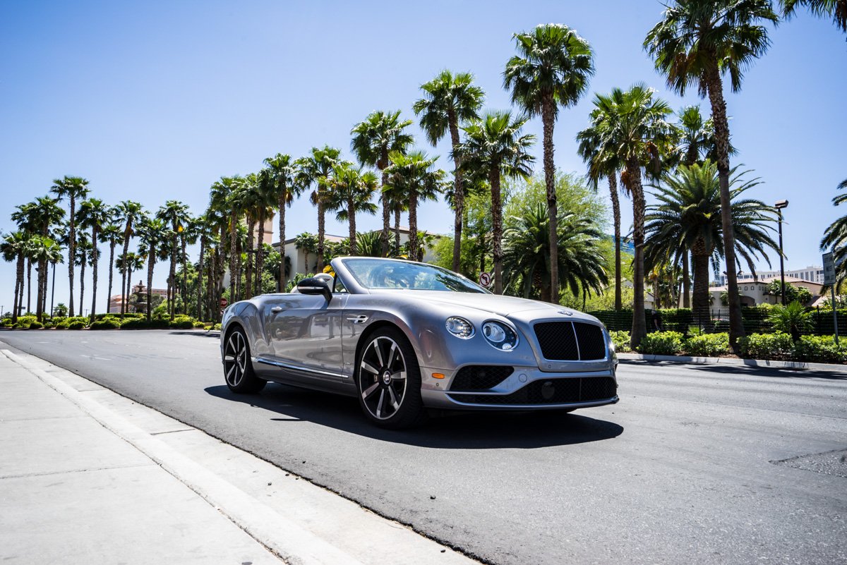 Cali To Vegas In The Bentley GTV8s Convertible 9