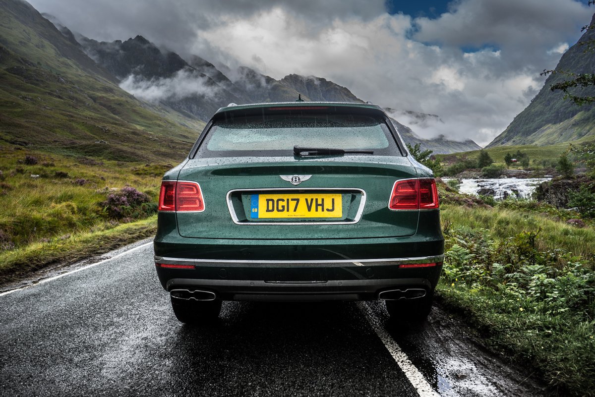 Highland Touring in The Bentley Bentayga Diesel 6