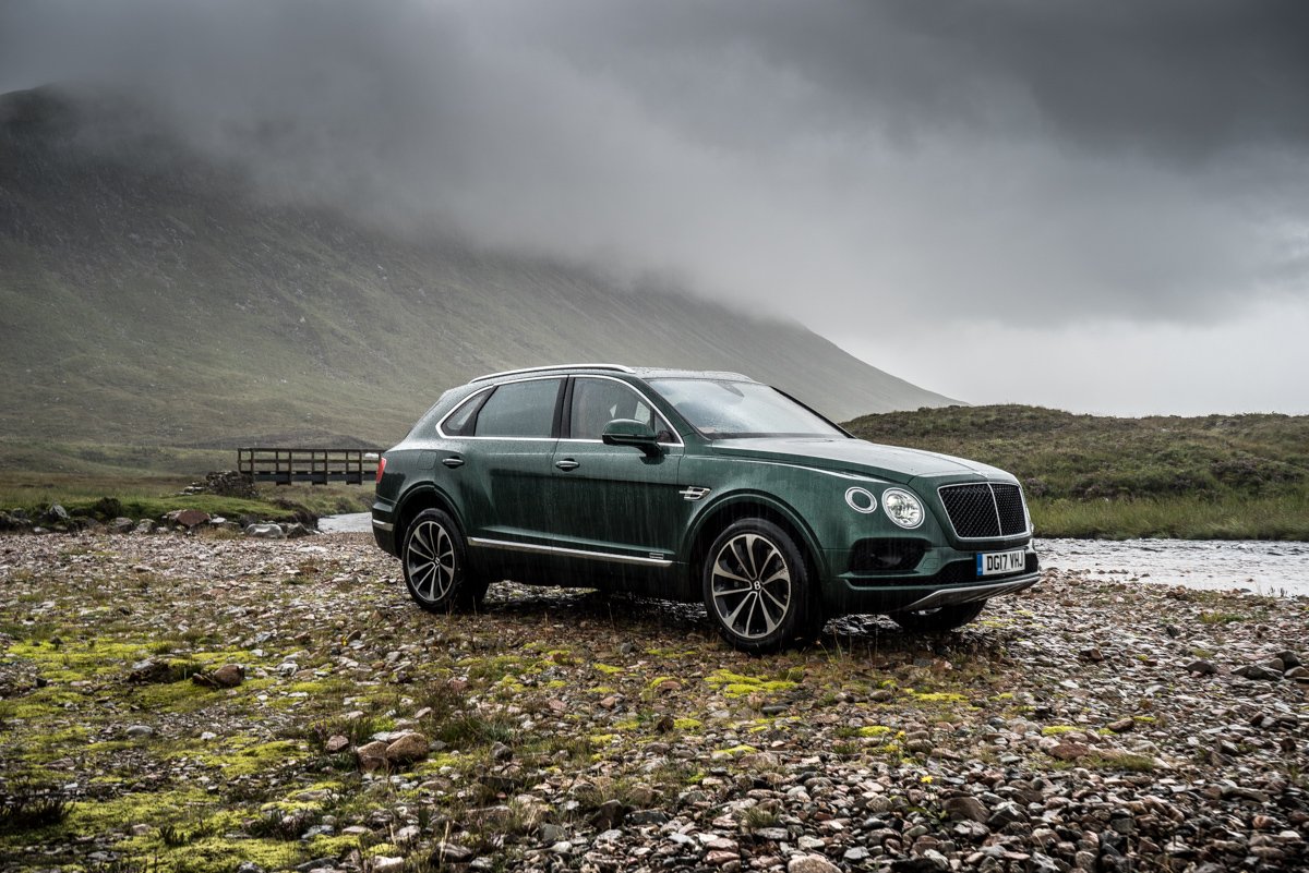 Highland Touring in The Bentley Bentayga Diesel 4
