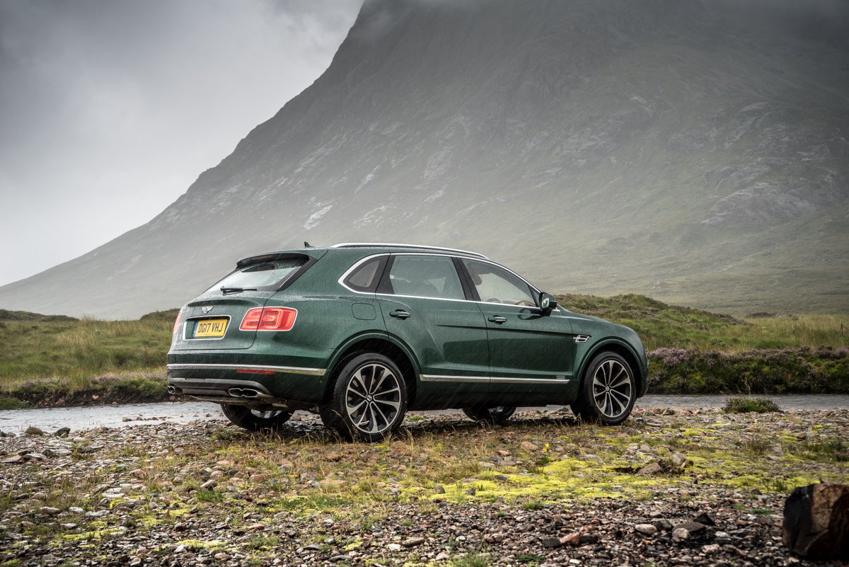 Highland Touring in The Bentley Bentayga Diesel 8