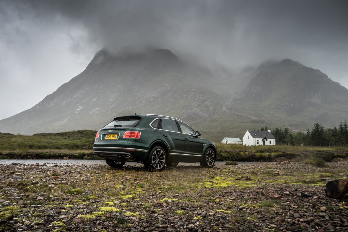 Highland Touring in The Bentley Bentayga Diesel 3