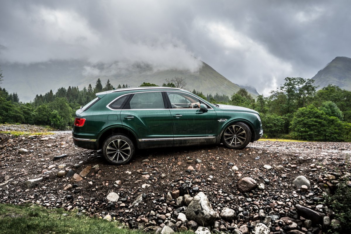 Highland Touring in The Bentley Bentayga Diesel 12