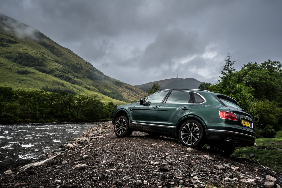 Highland Touring in The Bentley Bentayga Diesel 7