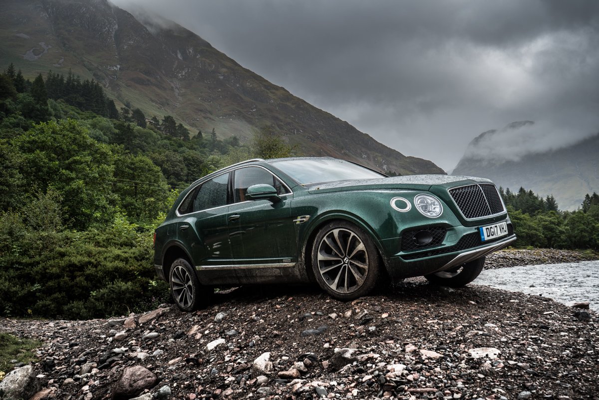 Highland Touring in The Bentley Bentayga Diesel 1