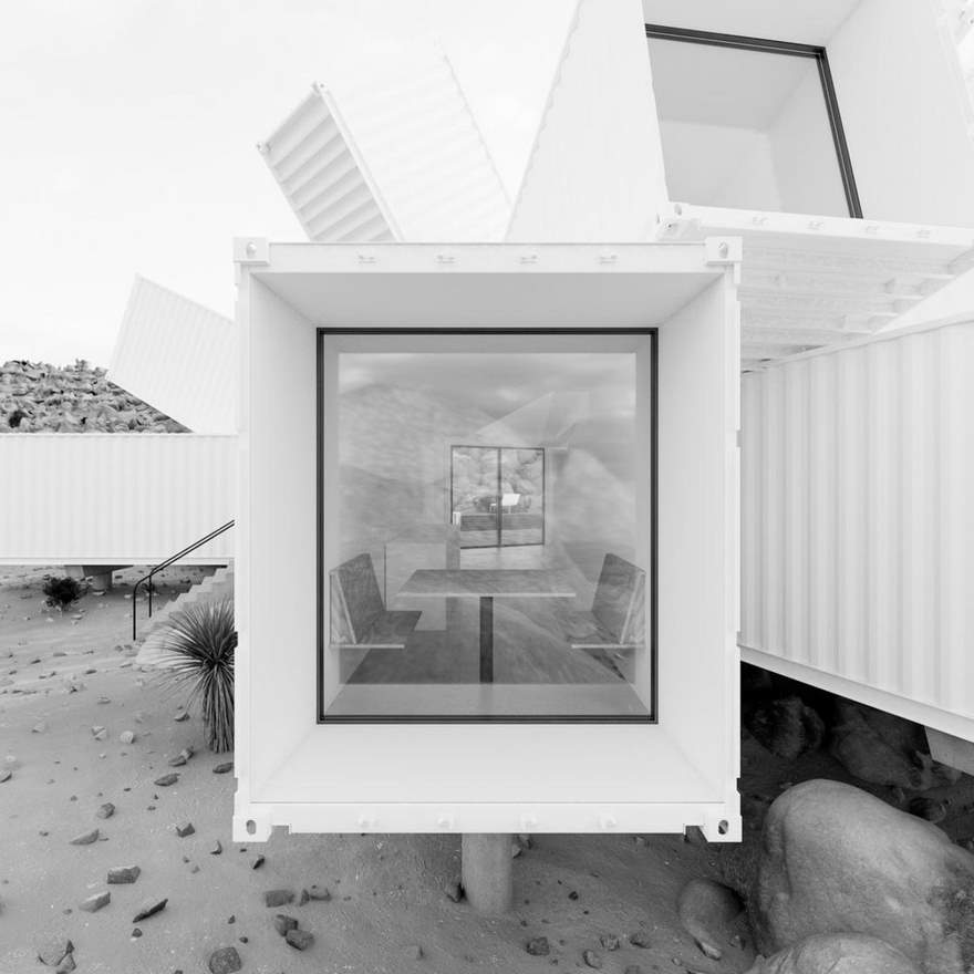 Architekt konzipiert unglaubliches Haus aus Schiffscontainern: The Joshua Tree Residence 8