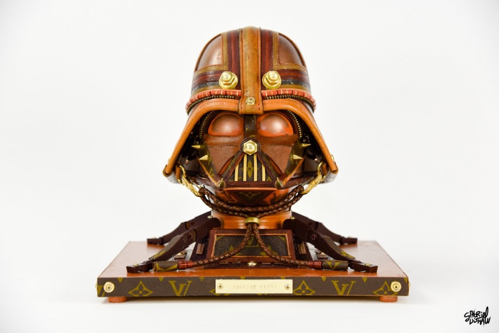 Star Wars Skulpturen aus alten Louis Vuitton Taschen 1