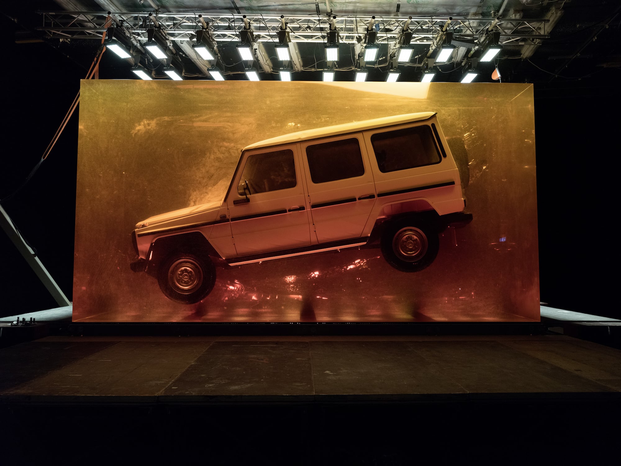 Installation der Superlative zur Weltpremiere der neuen G-Klasse 2