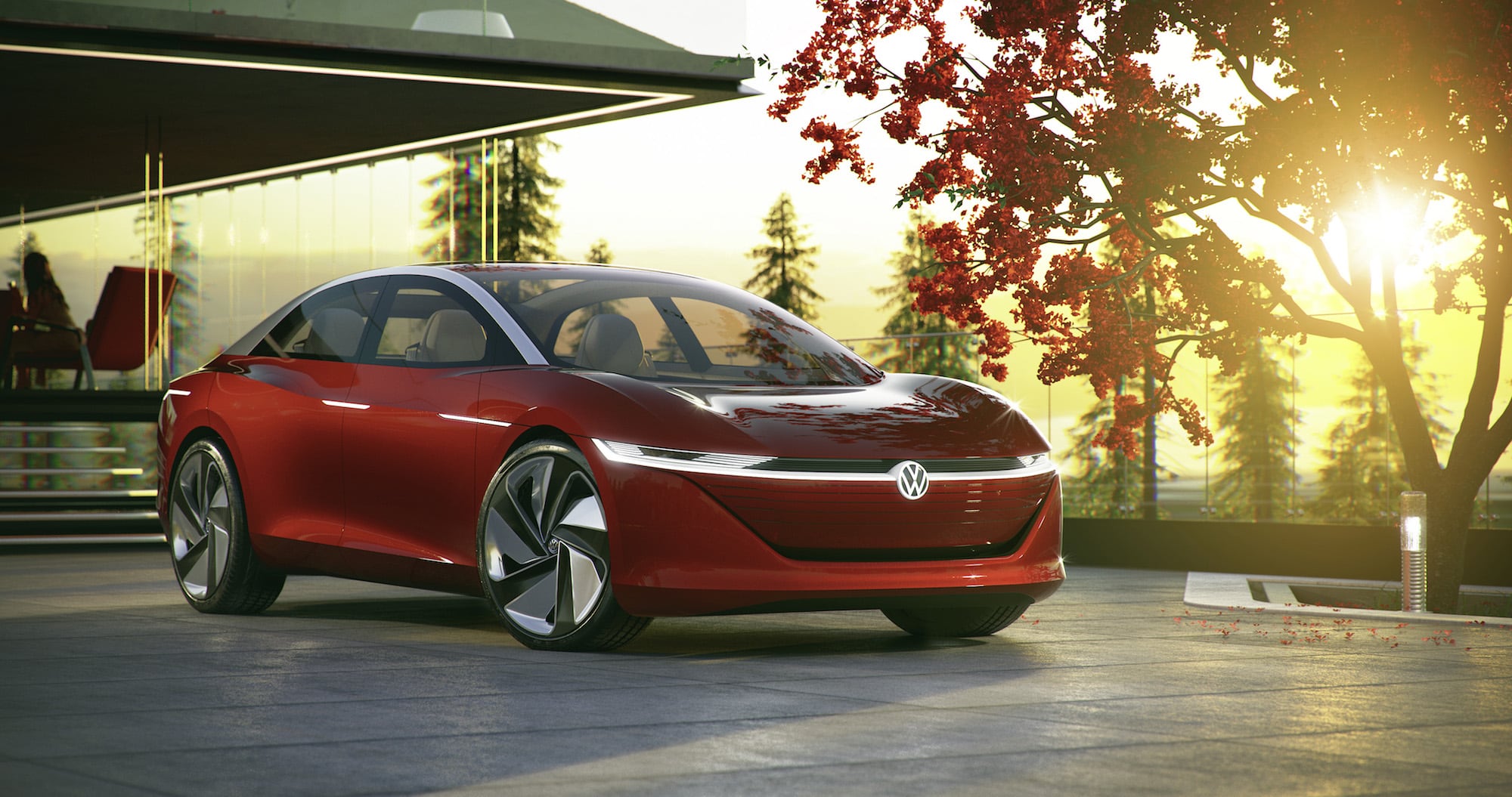 Volkswagen zeigt Elektro-Oberklassenlimousine I.D. Vizzion als Elektrostudie 1