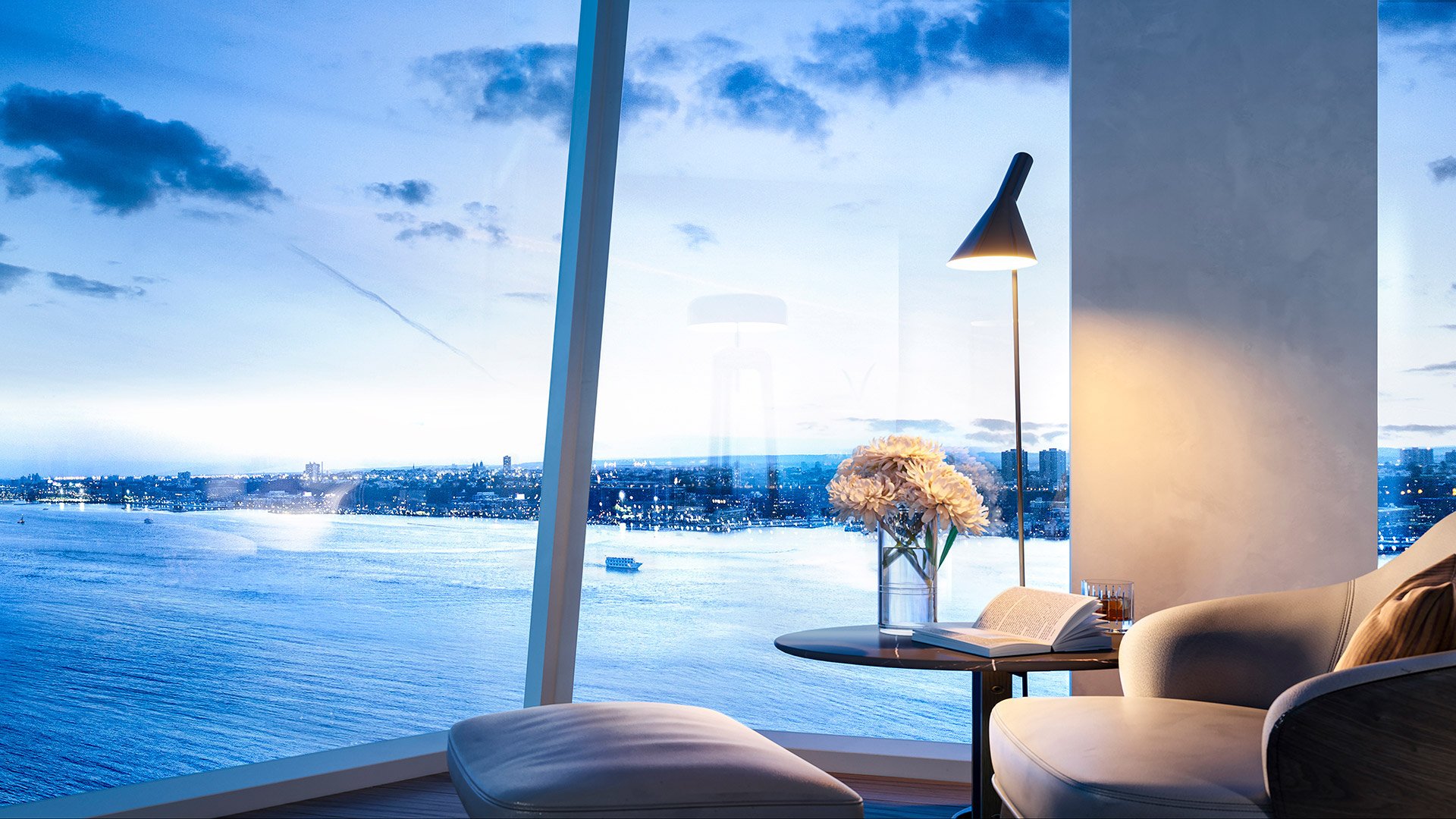Waterline Square Penthouse in New York City View Building