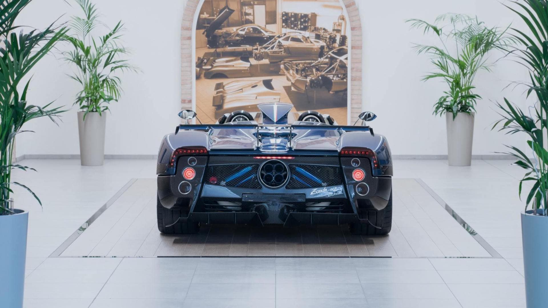 Pagani Zonda HP Barchetta Rear View