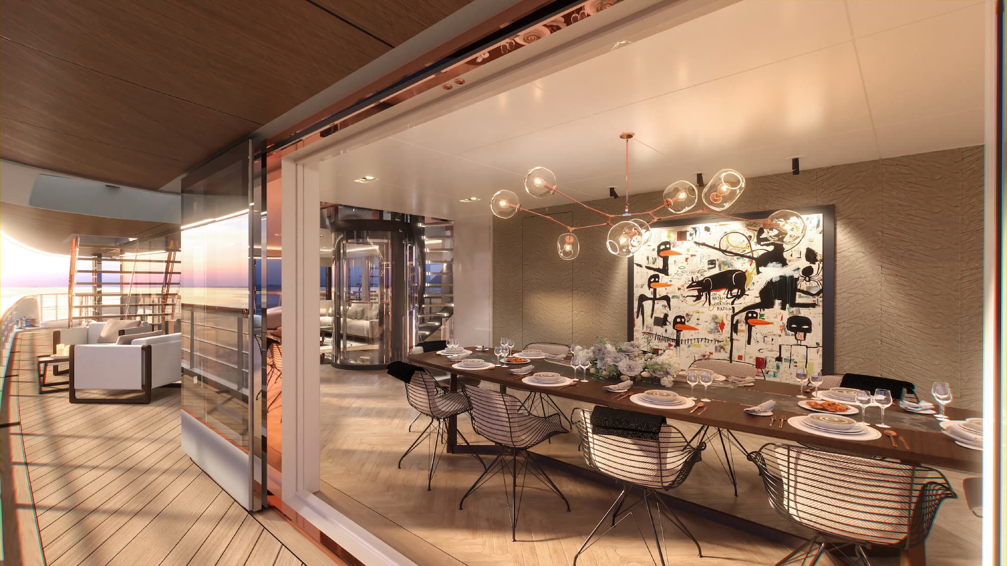Vripack Yacht Maharani Dining Room