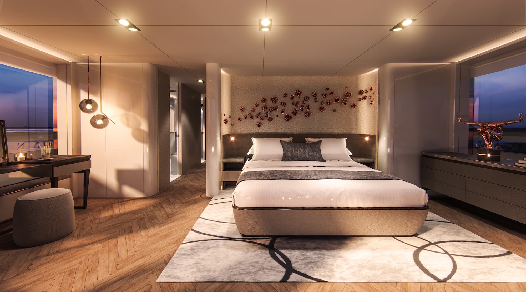 Vripack Yacht Maharani Bedroom