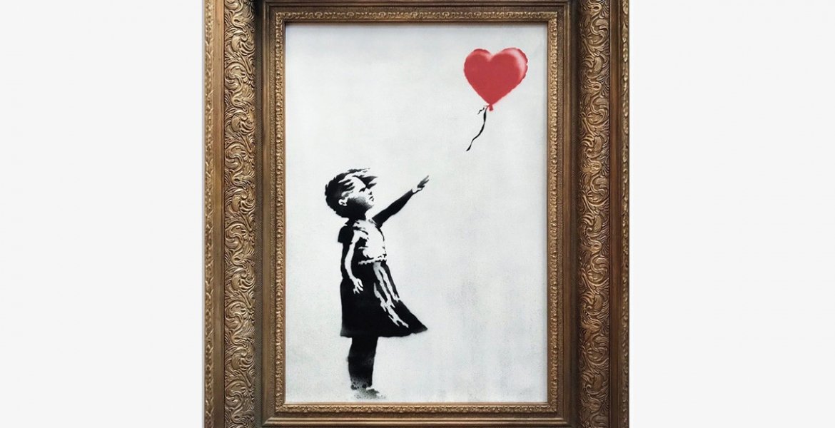 Banksy: Zerschreddertes „Girl with Balloon“-Bild ist nun das Doppelte wert