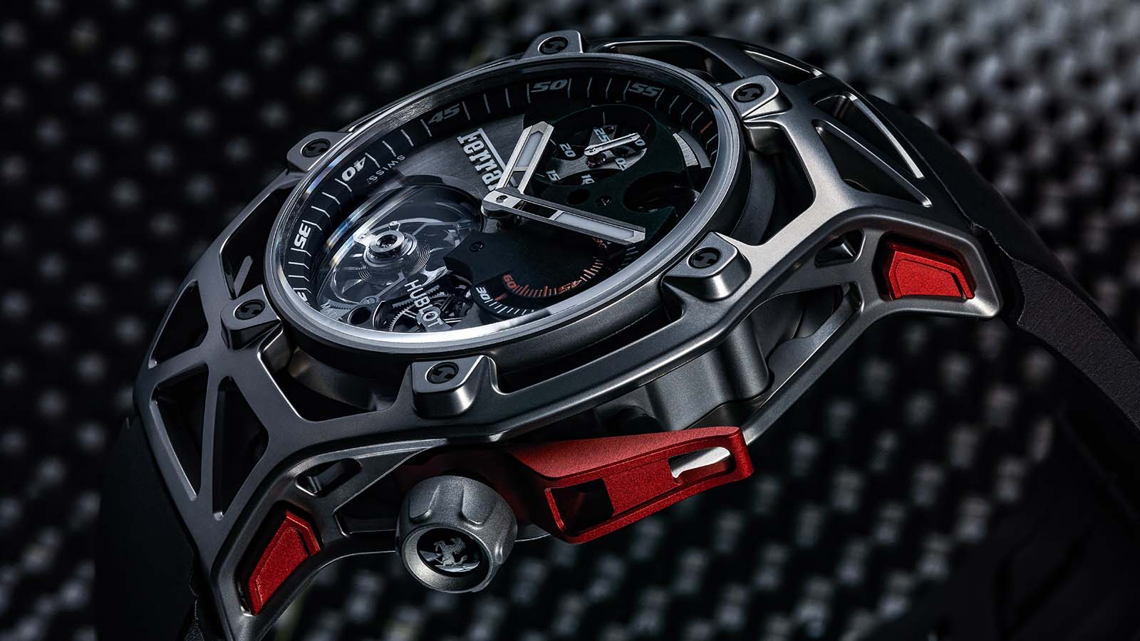 Der Ferrari für das Handgelenk: Der Hublot Techframe Ferrari Tourbillon Chronograph 2