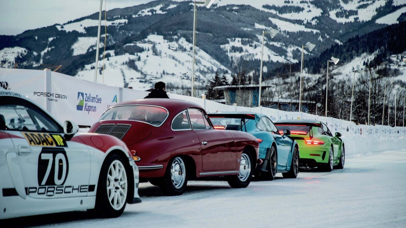 Porsche auf Schnee und Eis: Cayman GT4 Rallye und neuer 911 in den Alpen 11