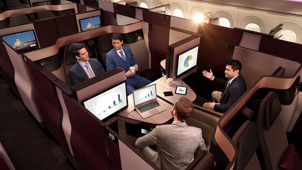 Die neuen Qatar Airways „Q-Suites“ in der Business Class 1