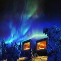 Nordlichter beobachten im Artic Treehouse Hotel in Finnland